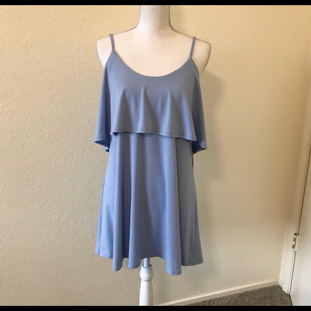 BLUE MINI DRESS BY EXPRESS